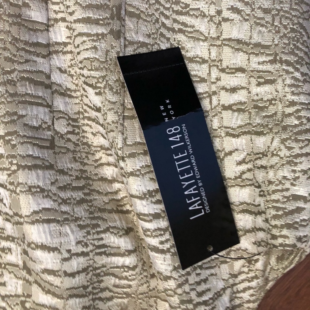 Lafayette 148 gold dress
